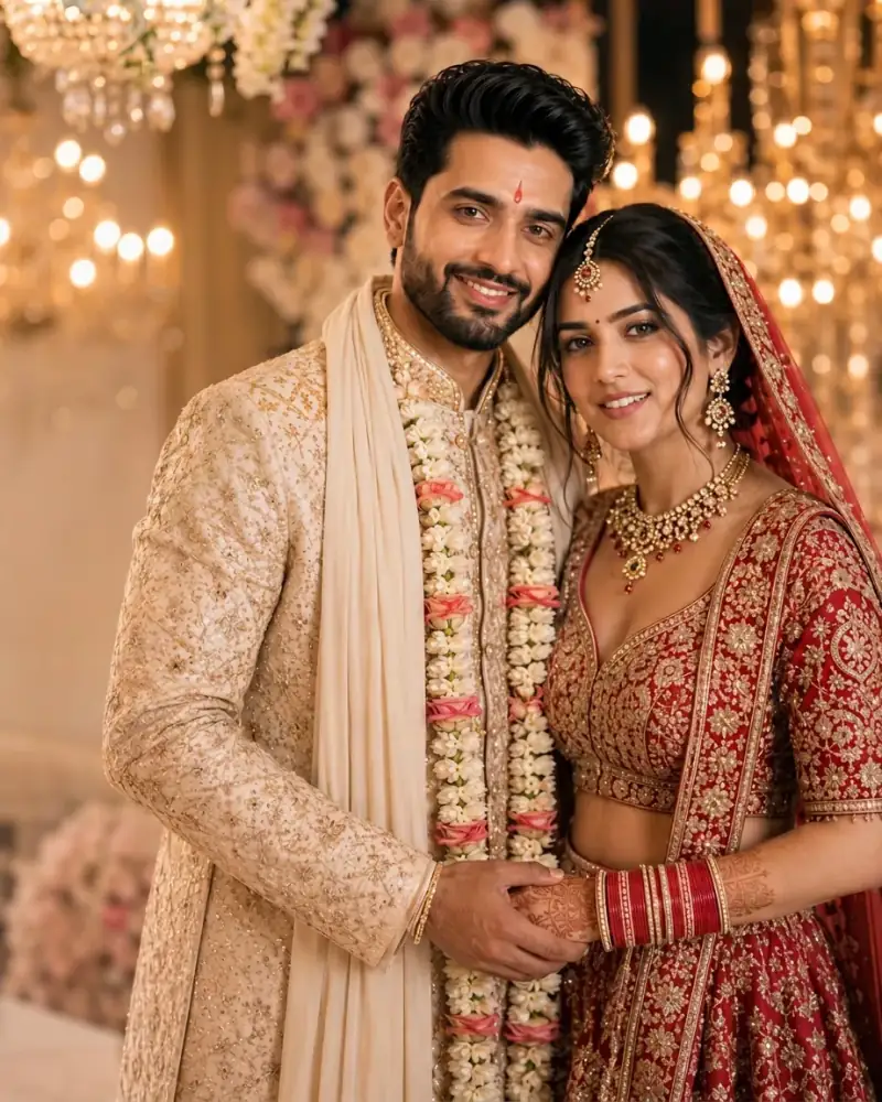 Harsh & Aditi, Punjabi wedding couple
