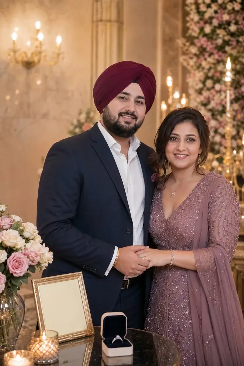 Sunny & Preet, Punjabi wedding couple